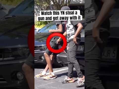 Watch this YN steal a gun and get away with it