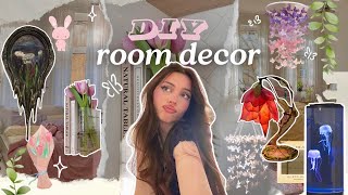 Making cute DIY room decor 🌷 7 cheap ideas for a Pinterest room ᡣ𐭩₊ ⊹