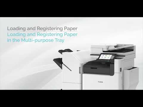 Loading and Registering Paper How-To: Loading and Registering Paper in the Multi-Purpose Tray