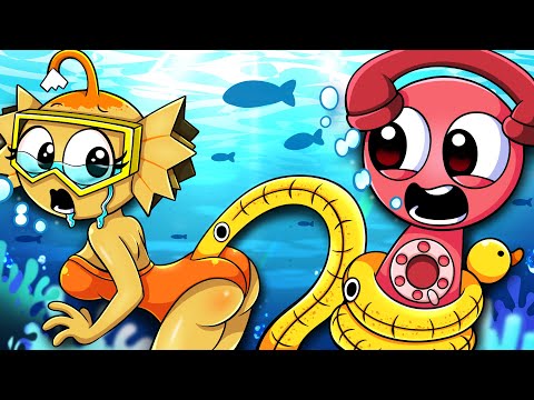 [ANIMATION] Sprunki OC Bailey Fall in Sea with Tele?! | Incredibox Sprunki Animation | Slime Cat