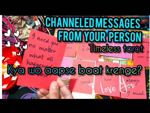 Channeled messages from your person ✨|their next action😱 🥺|hindi urdu timeless tarot