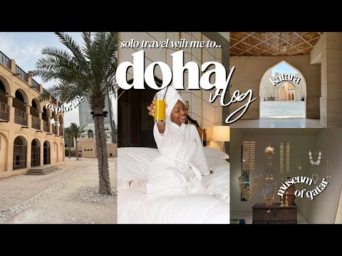 i took a solo trip to doha, qatar! 🛫🤍 luxury hotel tour, restaurants to try + more!