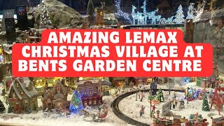 Lemax Christmas Model Village display at Bents Garden Centre 2024