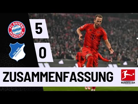 Bayern München - TSG Hoffenheim | 5-0 | Highlights | Bundesliga 2024-25 | bayern hoffenheim