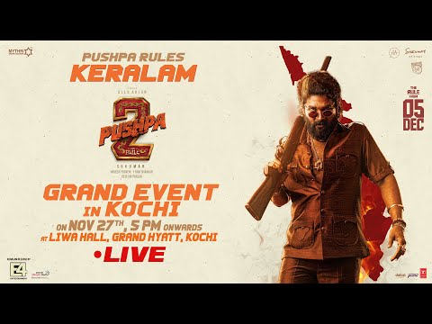 Pushpa Rules Keralam | Grand Event In Kochi LIVE | Allu Arjun | Sukumar | Rashmika Mandanna