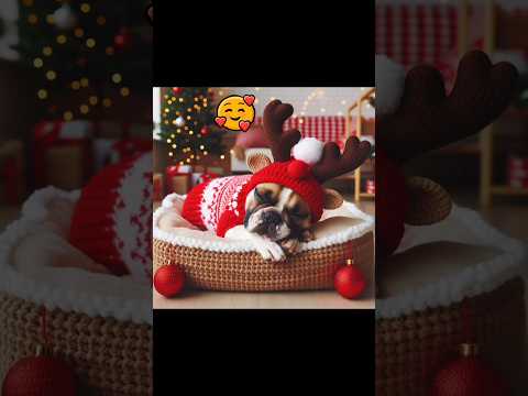 cute dog😍 | crochet christmas (share ideas)#dog #design #knitted