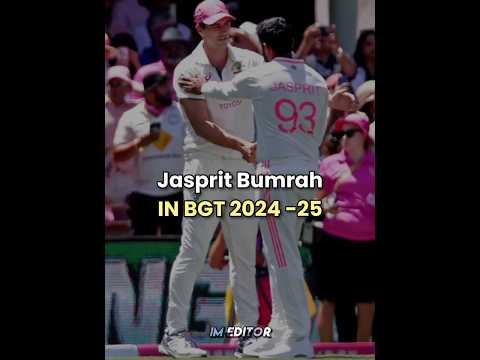 Jasprit bumrah in BGT 2024-25 🤐|| #jaspritbumrah #cricket #viralvideo #shorts