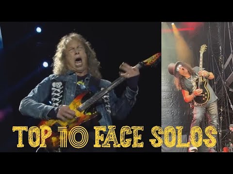 TOP 10 FACE SOLOS OF ALL TIME (Guitar Players)