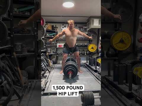 1,500 pound Hip Lift #featsofstrength #fitness #gym #hiplift