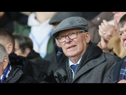 Sir Alex Ferguson Attends Wrexham vs Peterborough To Support Son