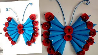 Paper Butterfly Wall Hanging Decoration | Awesome and Beautiful Paper Art Butterfly Easy to Make