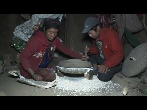 Nepali village || Brushing in the village