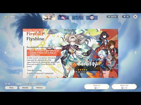 Firefly Banner Wish Fanmade | Genshin Impact X Honkai Star Rail