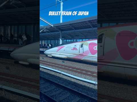 Japan's sleek and beautiful bullet train ready to leave from Fukuyama #Shinkansen #BulletTrain