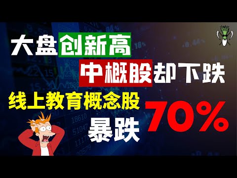 中概股 大分析！美股 大盘 持续创新高，但 中概股 却下跌！！暴跌 70％ 的线上教育概念股 后续应该怎么看？！ | CHIVEST美股分析 | 25.7.2021