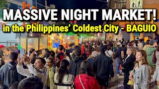 FILIPINO NIGHT MARKET MADNESS! Street Food & Pasalubong Shopping in Baguio City, Philippines 🇵🇭