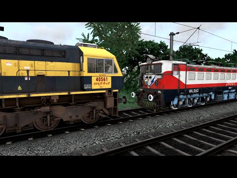 WDP4D TO WAG7 LOCOMOTIVE CHANGE I BUMPY RAILROAD I Indian Train Simulator I Railworks I Train Game