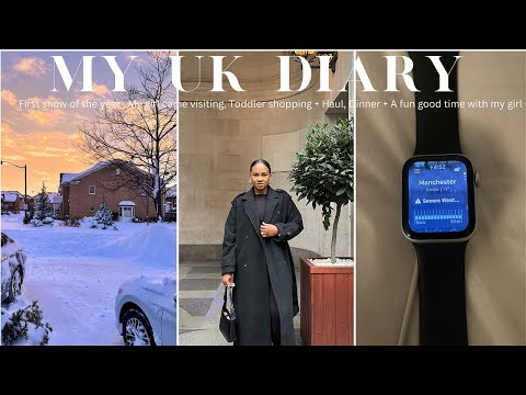 FIRST SNOW OF THE YEAR IN MANCHESTER, MY GIRLL CAME VISITING, TODDLER SHOPPING + HAUL +A  GOOD TIME