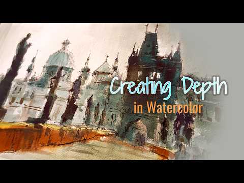 Mastering Depth in Watercolor: A Color Story of Historic Buildings