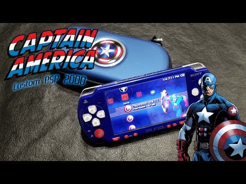 Custom Captian America PSP 2000