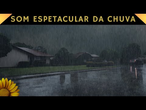 PERFEITO para DORMIR RÁPIDO | CHUVA com TROVOADAS Lentas para RELAXAR