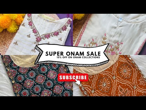 Last onam sale😍15% off on all our onam collections 🌸🫶Express Delivery ❤️