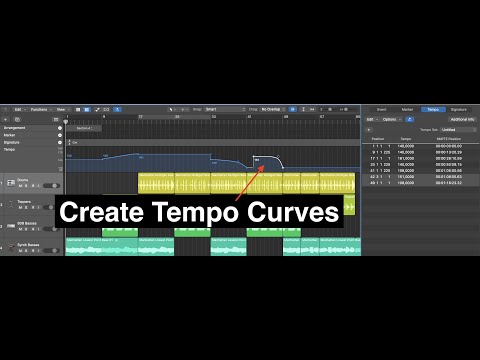 Logic Pro - Create Project Bpm Tempo Curves