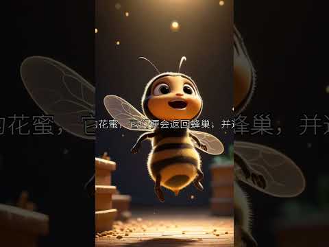 蜜蜂如何为花朵采集蜂蜜#bees