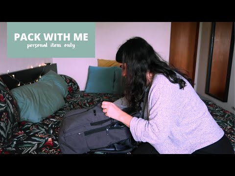 PACK WITH ME (personal item only) + DAY BEFORE THE TRIP