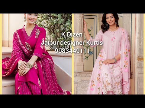 K DIZEN jaipuri cotton suits|handblock|kurti|wholesale price