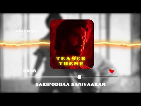 Saripodha Sanivaaram Bgm