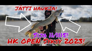 HK OPEN Syksy 2023 - JÄTTI HAUKIA! Rennosti Sarjan Sija 11!