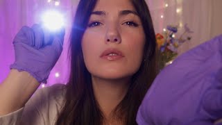 ASMR Concussion Check Exam (scalp inspection, light triggers, focus and follow my instructions) 🩺