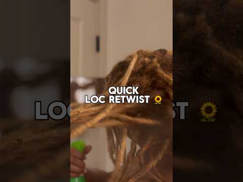 QUICK RETWIST ✨ | #locs #locstyles #locjourney