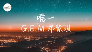 G.E.M 邓紫琪 - 唯一 Only One 【高音质动态歌词】