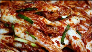 김치요리[배추겉절이(막김치)]담그기.김장전 배추2포기로 맛있게 만드는 맛김치 황금레시피.Fresh Kimchi