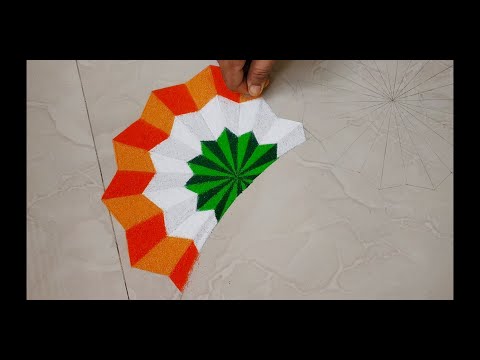 India Independence Day || 15th August Special Rangoli by Light2Dark Shade