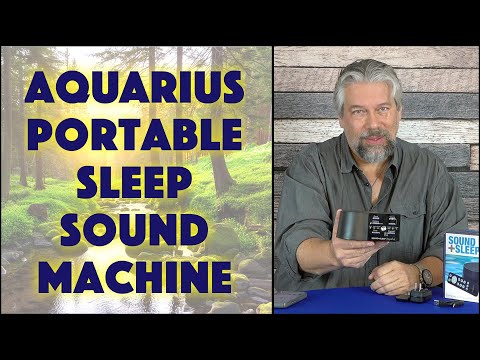 Sound+Sleep AQUARIUS Portable Sleep Sound Machine a with Bluetooth - DEMO & REVIEW