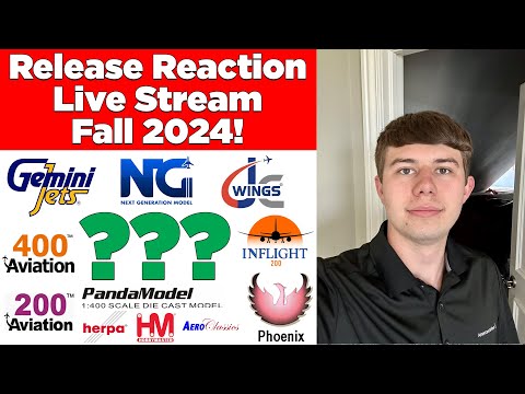 *LIVE* GeminiJets & NG Models Model Aircraft Release Reaction - Fall 2024