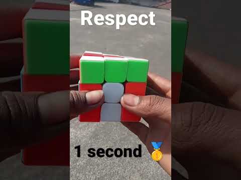 Rubik's cube Solve in 1 Second🏅 #shorts #viral #respect #subscribe #trending #cube video😈😈