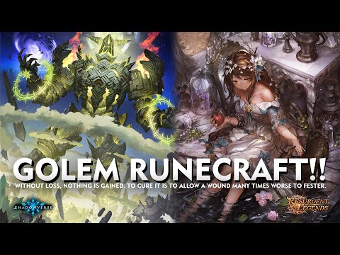 [ シャドウバース ] Shadowverse - Earth Rite Golem Runecraft - Aggro and Burn With GOLEM!!