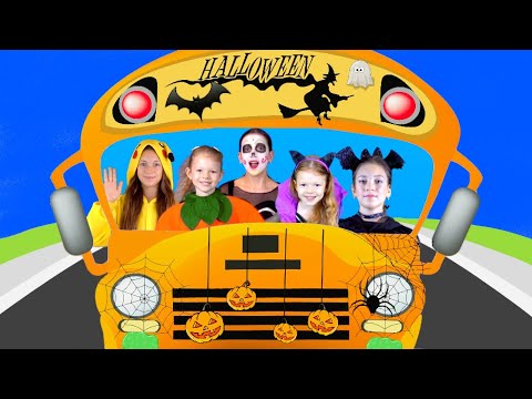 Halloween Wheels on the Bus  & More | Halloween Kids Songs by Kids Music Land