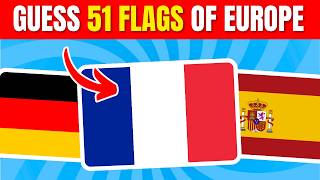 Can You Guess All 51 European Flags? | Ultimate Flag Quiz Challenge!