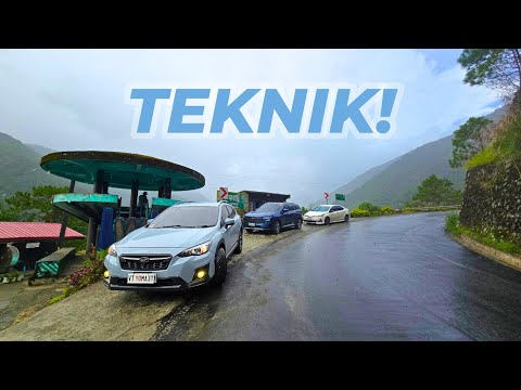 Teknik in driving the Subaru XV going up Banaue