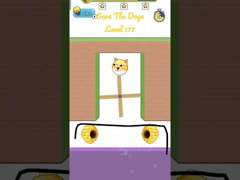 Saved The Doge Within 3 SECONDS + 3 STARS. Save The Doge Level 177. #shorts #savethedoge #gameplay