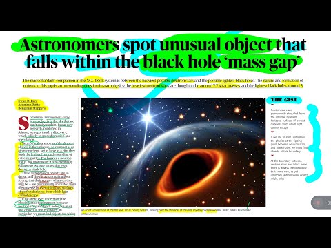 Unveiling Celestial Enigmas:Astronomers Detect Puzzling Object in the Black Hole 'Mass Gap #upsc2024