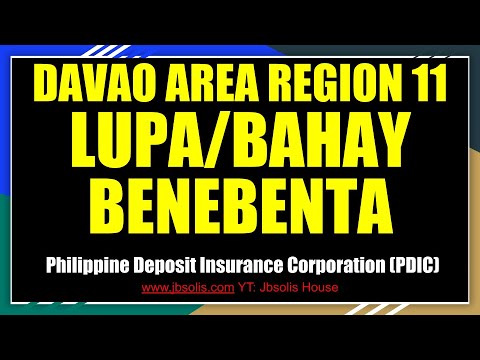 Davao Area, Region 11 BAHAY/LUPA BENEBENTA from PDIC  P100K to P1.2M