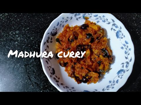 Kerala style madhura curry | Madhura curry recipe in malayalam | Pineapple Madhura curry