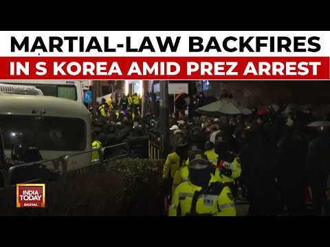 Yoon's Downfall: Law Enforcement Overcomes Barricades To Detain Ex-South Korean President