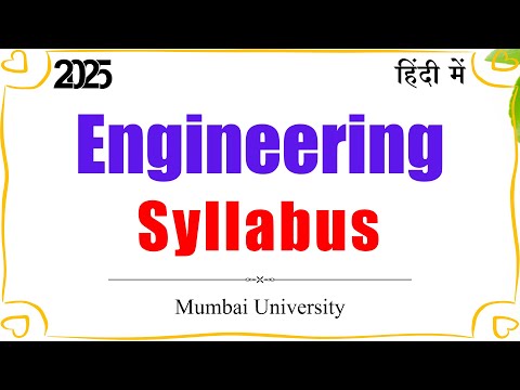 Engineering Syllabus For Mumbai University | Engineering Syllabus 2025